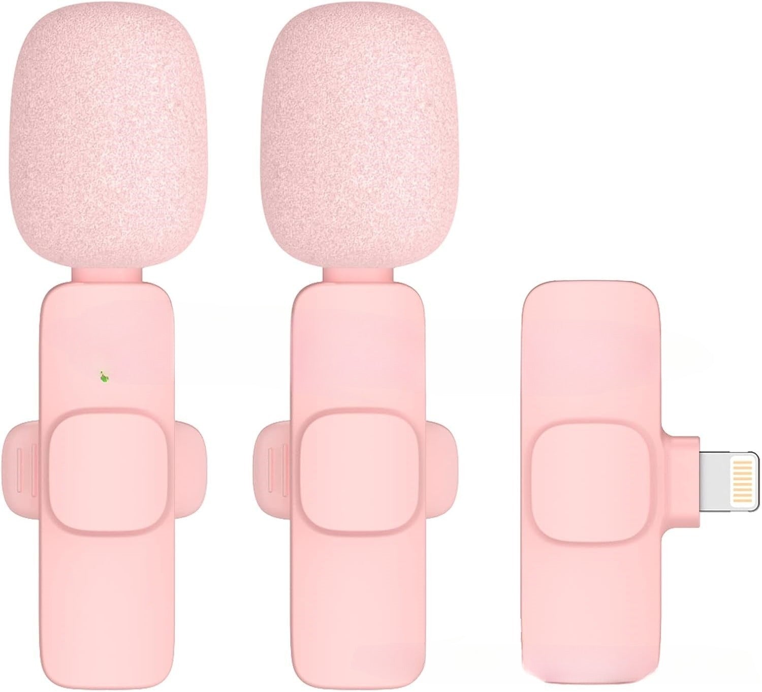 Micro Bluetooth avec bonnette anti-bruit et connecteur Lightning pour iPhone.