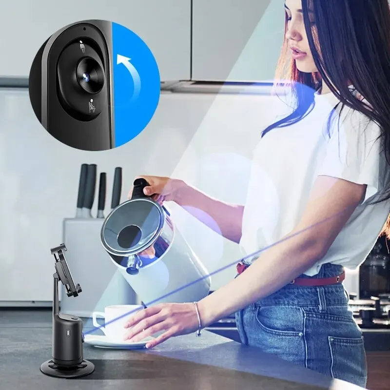 Stabilisateur Smartphone Intelligent 360° Auto Tracking – Suivi de Visage & Mouvements par IA