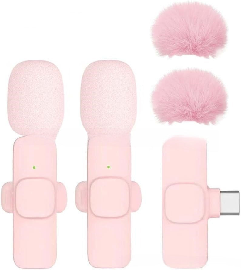 Kit audio comprenant deux micros Bluetooth, deux bonnettes anti-bruit et un récepteur pour smartphone.